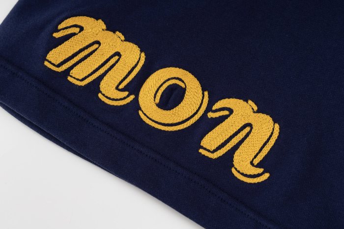 追跡付 モンクレール 激安通販  25 SSアルファベットLOGO刺繍パンツ