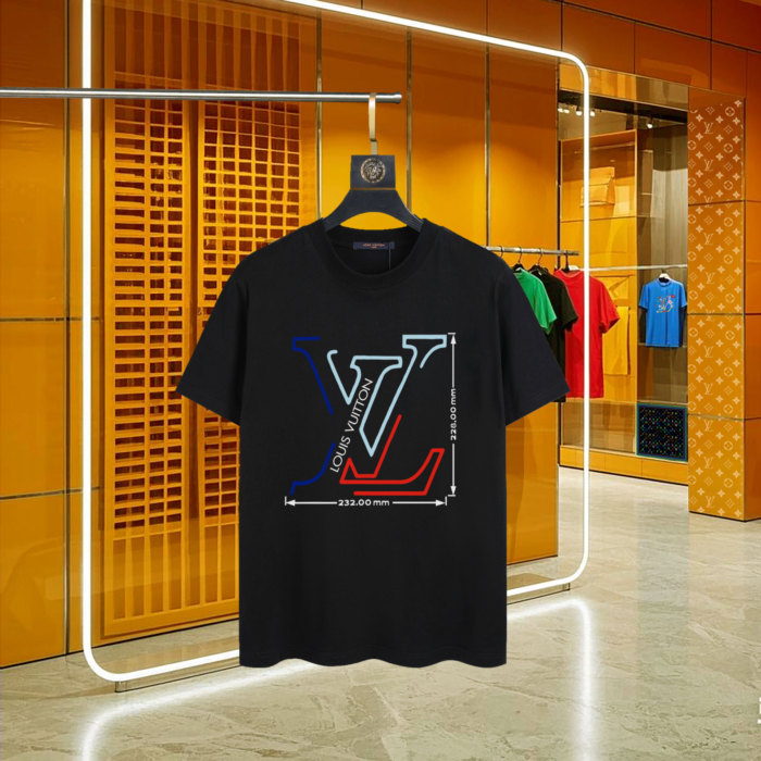 【話題商品！】ルイヴィトン コピーおすすめ Louis Vuitton丸首半袖Tシャツ