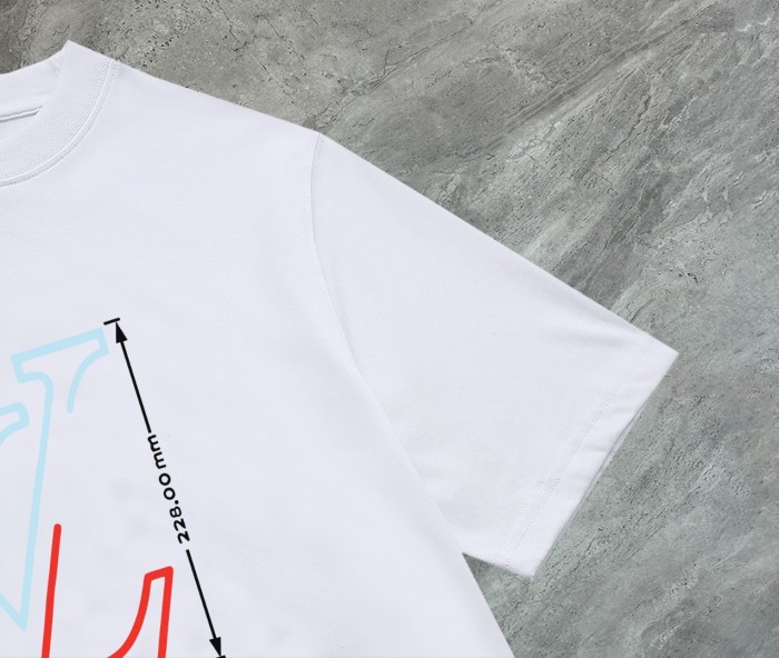 追跡付 ルイヴィトン 偽物通販  Louis Vuitton丸首半袖Tシャツ