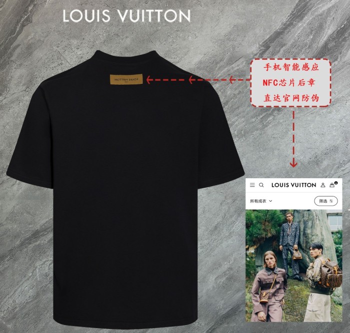 高品質 ルイヴィトン 偽物通販  Louis Vuitton丸首半袖Tシャツ