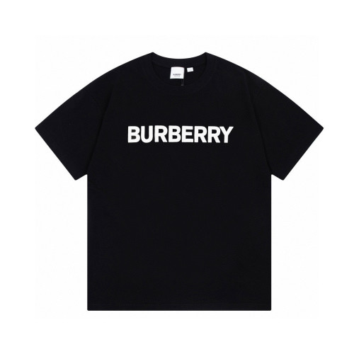 超話題! バーバリー コピーおすすめ のロゴカップルゆったり半袖Tシャツ2色