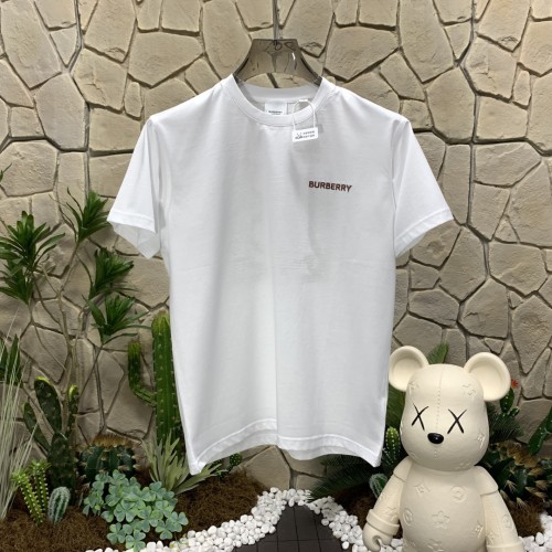 日本未入荷 バーバリー n級品 のアルファベット刺繍ニットゆったりクルーネックカジュアル半袖Tシャツ