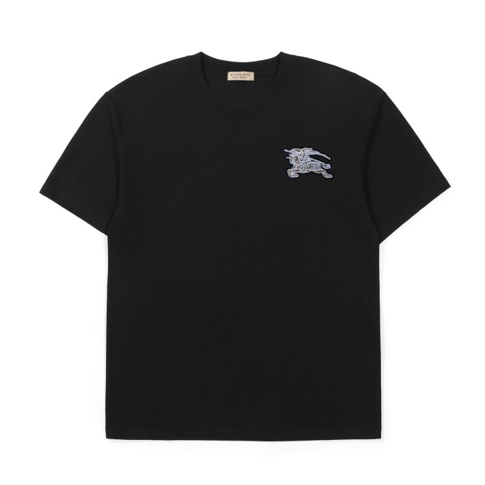 【限定】 バーバリー スーパーコピー の軍馬刺繍ロゴコットン半袖Tシャツ3色