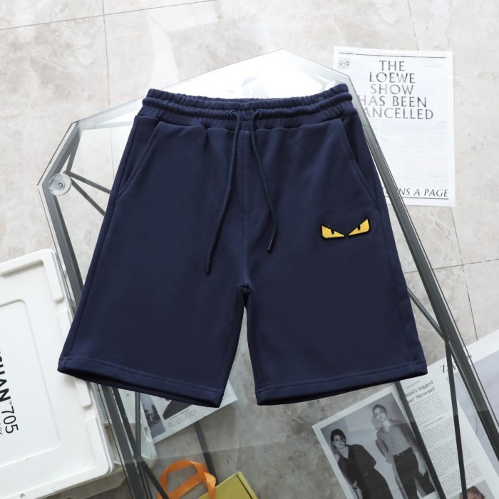 日本未入荷 フェンディ コピー  の歯ブラシ刺繍悪魔の目カジュアルパンツ5分パンツ