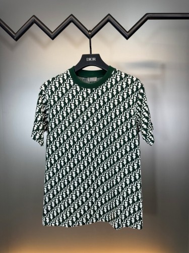 累積売上総額第１位！ ディオール 偽物通販  のプリント模様の丸首Tシャツ