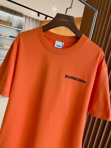 一目惚れ♪ バーバリー コピーおすすめ の背中TB刺繍コットン半袖Tシャツ