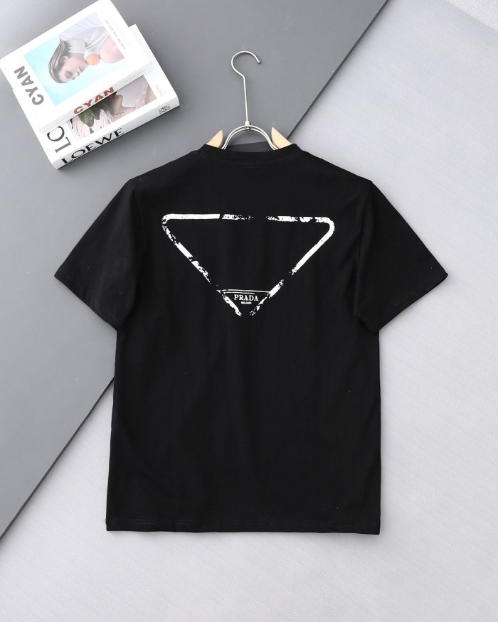超話題! プラダ 激安通販 の胸に刺繍する➕直噴新型Tシャツ
