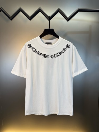 超奇跡の入荷☆ クロムハーツ 激安通販 の梵字アルファベット重工刺繍半袖Tシャツ2色
