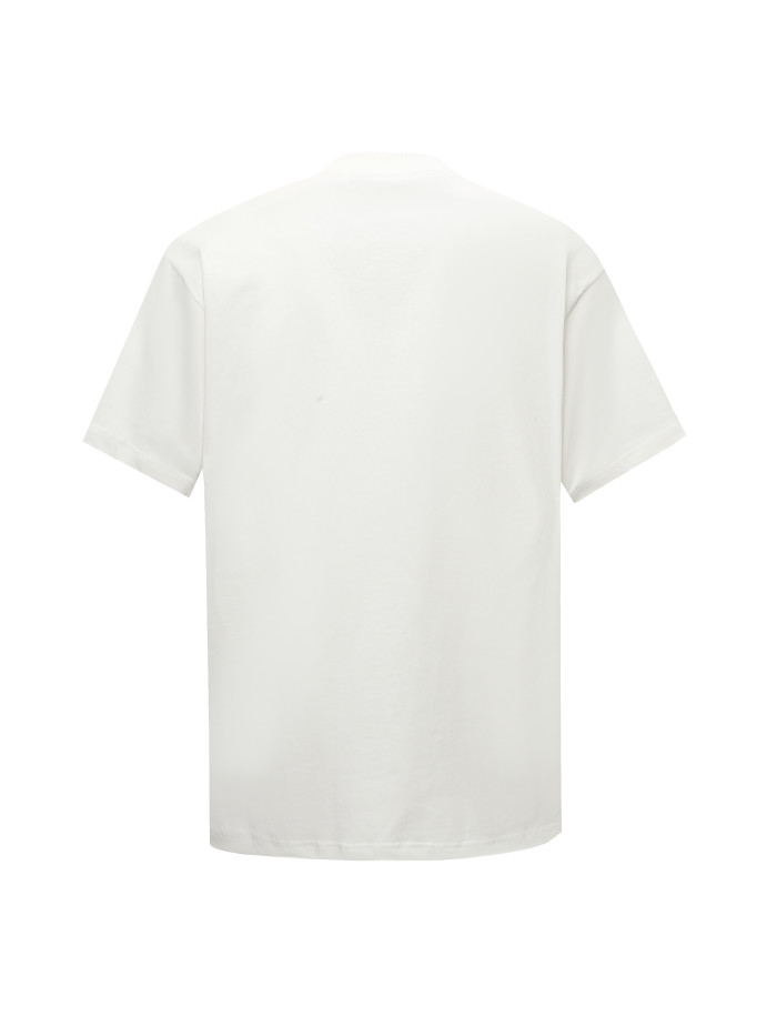 使い勝手良し プラダ 激安偽物 の落書きアルファベットロゴプリント半袖Tシャツ