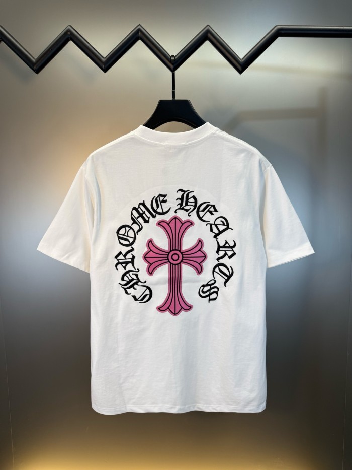 超奇跡の入荷☆ クロムハーツ 激安通販 の梵字アルファベット重工刺繍半袖Tシャツ2色