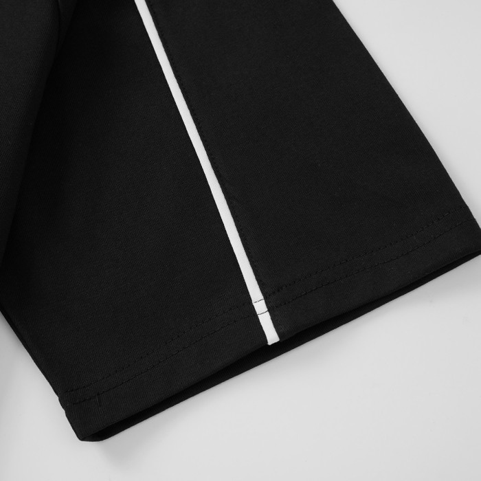 稀少 プラダ n級品 の三角皮の腕編みコットン半袖Tシャツ2色