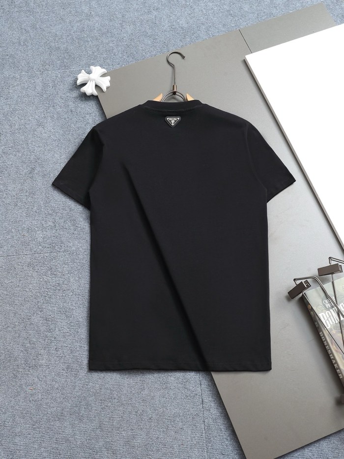追跡付 プラダ 偽物通販 の丸首半袖Tシャツ