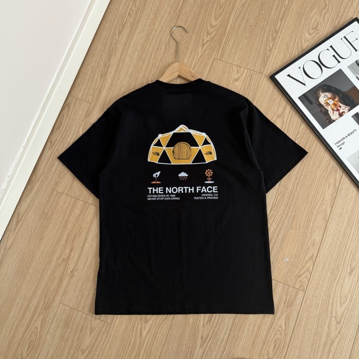 高品質 ザノースフェイス n級品 のアルファベットプリントカジュアルラウンドネック半袖Tシャツ2色