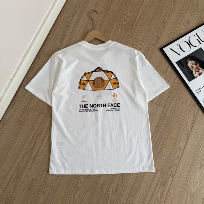 高品質 ザノースフェイス n級品 のアルファベットプリントカジュアルラウンドネック半袖Tシャツ2色