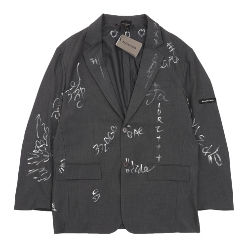 【限定】 バレンシアガ 激安偽物 のグラフィティジャケットスーツ