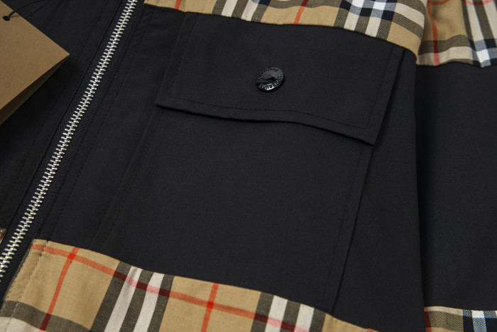 超奇跡の入荷☆ バーバリー コピーおすすめ のチェック柄パッチワークカジュアルシャツペアルックコートトップス