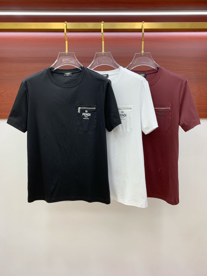 一目惚れ♪ フェンディ コピー のメンズカジュアル下地半袖Tシャツ