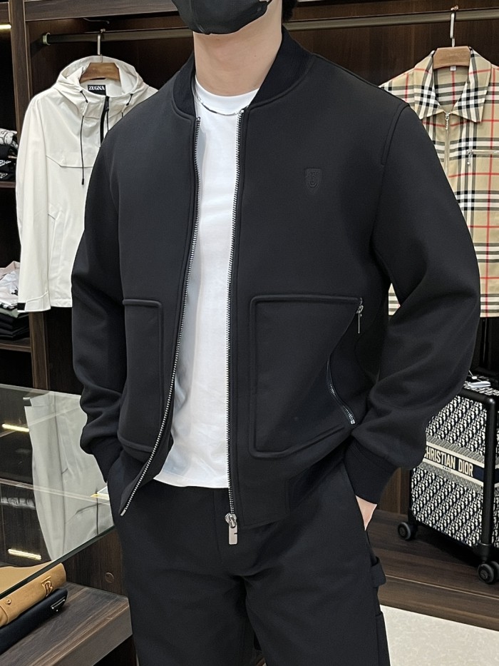 【話題商品！】 バーバリー 激安偽物 の野球襟ジャケット