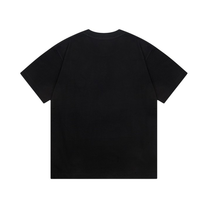 大人気 バーバリー 偽物通販 のシートステッチシリカゲルロゴ百合トレンド半袖Tシャツ