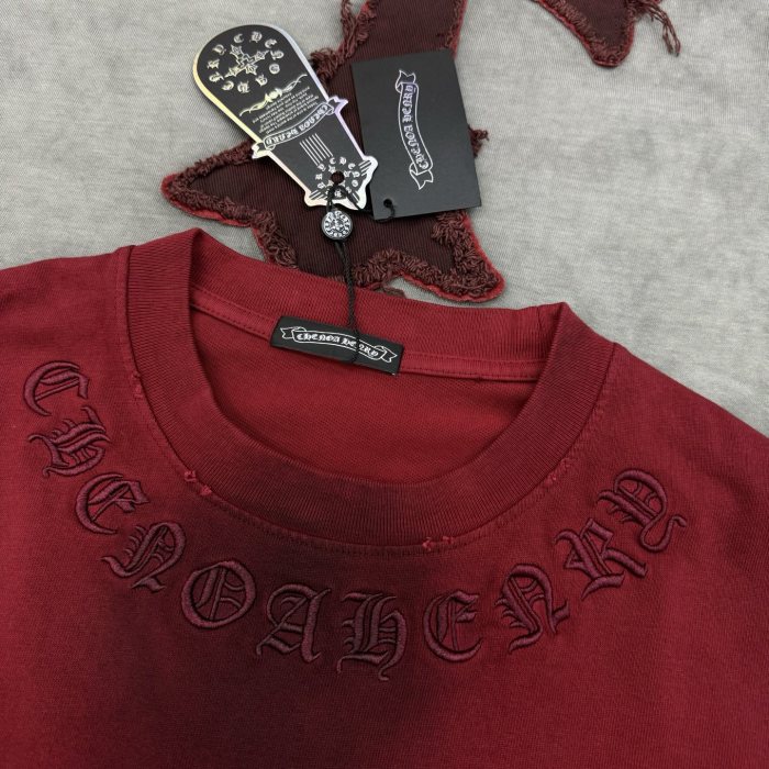 超話題! クロムハーツ 激安偽物 の25 s新型丸首長袖Tシャツ