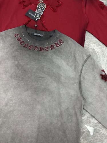 入手困難 クロムハーツ n級品 の25 s新型丸首長袖Tシャツ