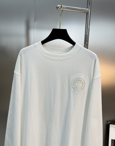 ★超人気 クロムハーツ 偽物通販 25 s新型カップル長袖Tシャツ