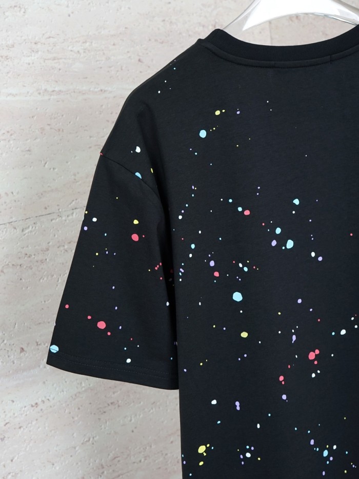 使い勝手良し クロムハーツ コピー の インクをかけた半袖Tシャツ
