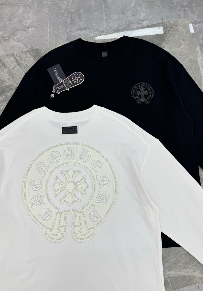 ★超人気 クロムハーツ 偽物通販 25 s新型カップル長袖Tシャツ