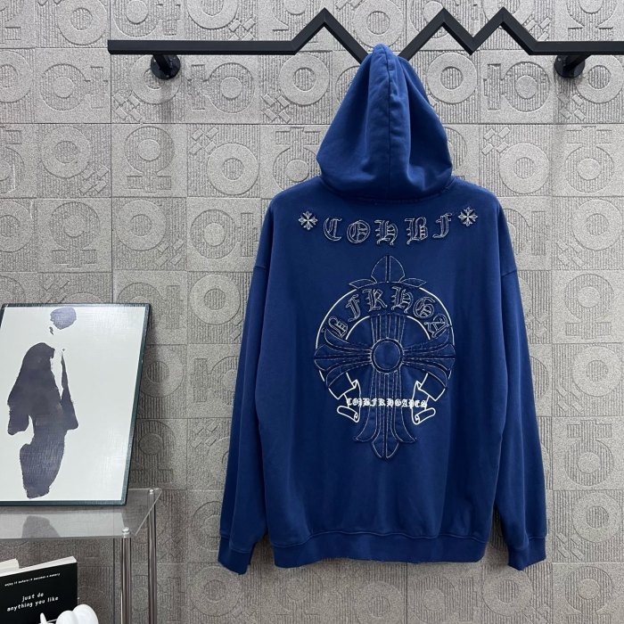 使い勝手良し クロムハーツ コピー の布を張ってカップルのカジュアルな帽子付き衛衣を刺繍する
