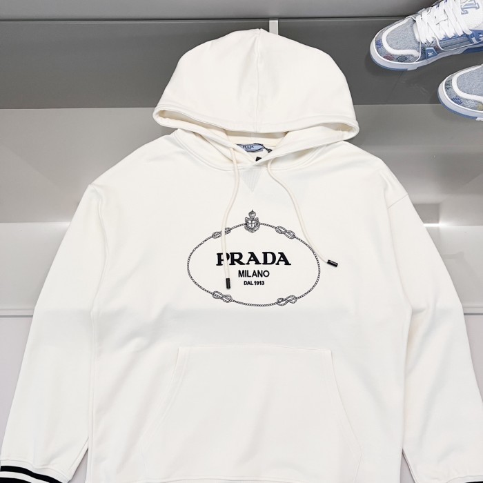 【話題商品！】プラダ コピー の420グラムの純綿連帽衛衣
