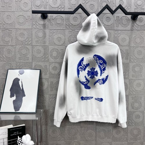 一目惚れ♪ クロムハーツ n級品 の布を張ってカップルのカジュアルな帽子付き衛衣を刺繍する