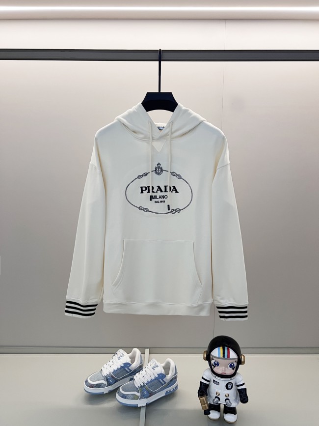 【話題商品！】プラダ コピー の420グラムの純綿連帽衛衣