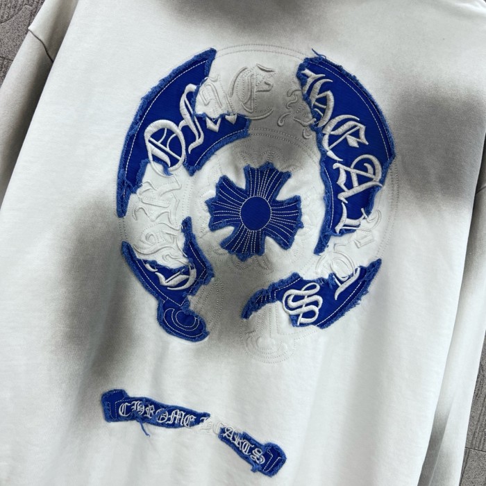 一目惚れ♪ クロムハーツ n級品 の布を張ってカップルのカジュアルな帽子付き衛衣を刺繍する
