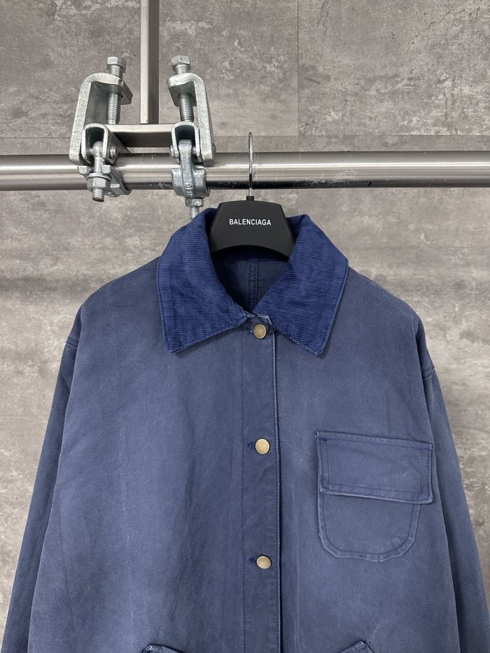 一目惚れ♪ プラダ n級品 の不規則マルチポケット工法デニムコート