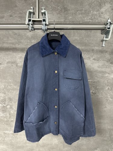 一目惚れ♪ プラダ n級品 の不規則マルチポケット工法デニムコート