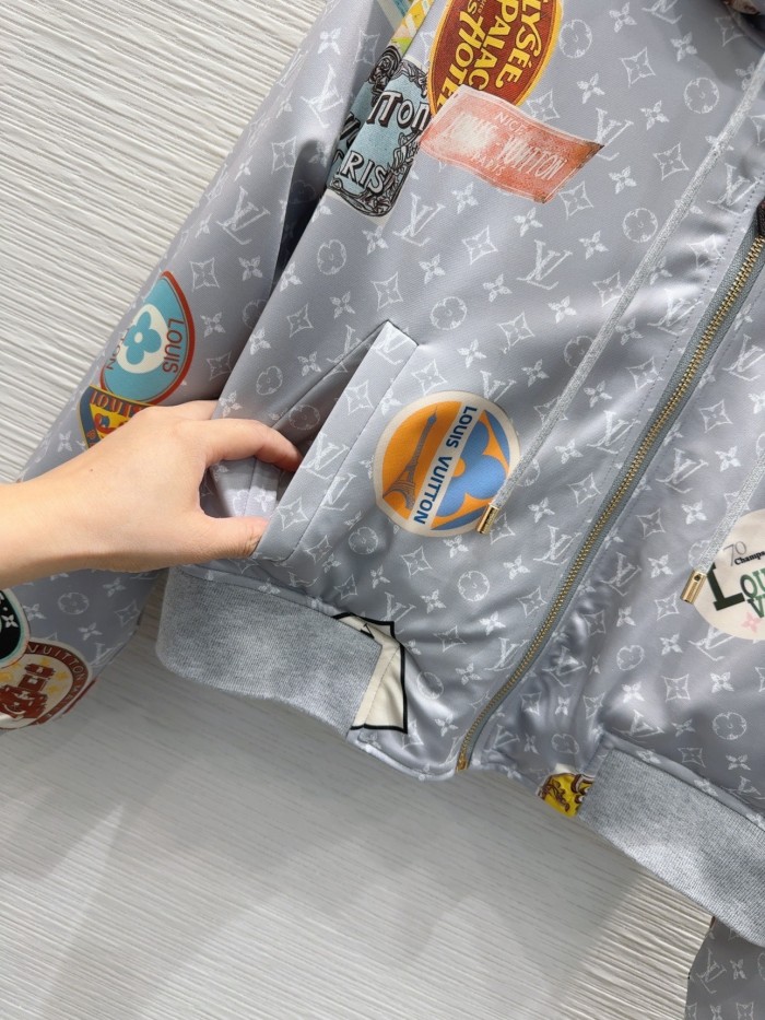 【限定】 ルイヴィトン n級品 キャップ付きジッパーパンツのリバーシブルスーツ