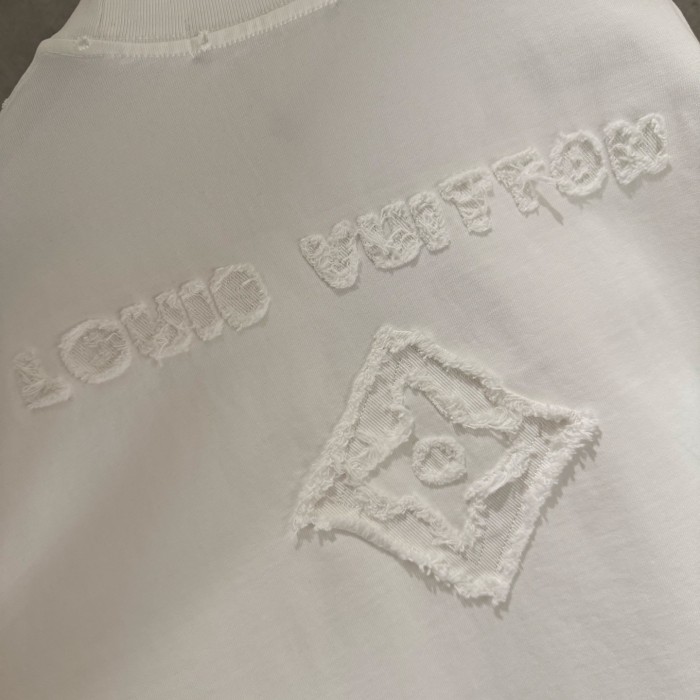 ★超人気 ルイヴィトン コピー  LV新型布張り刺繍長袖衛衣Tシャツ