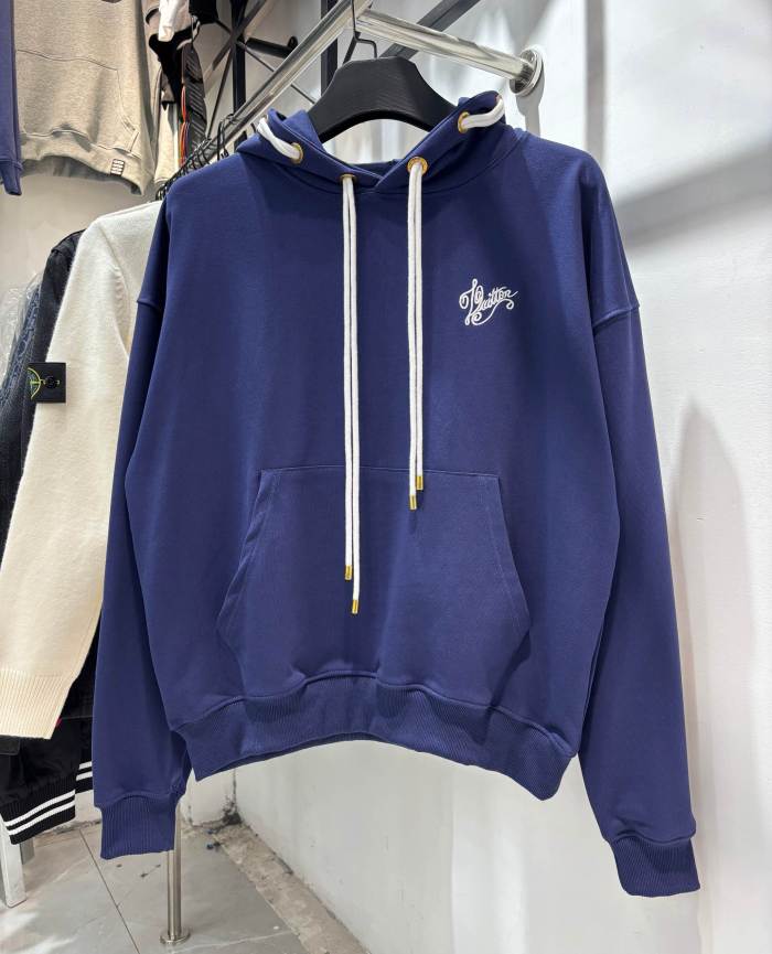日本未入荷 ルイヴィトン 偽物通販  航海シリーズ双開帽ロープ重工ロープ刺繍連帽衛衣