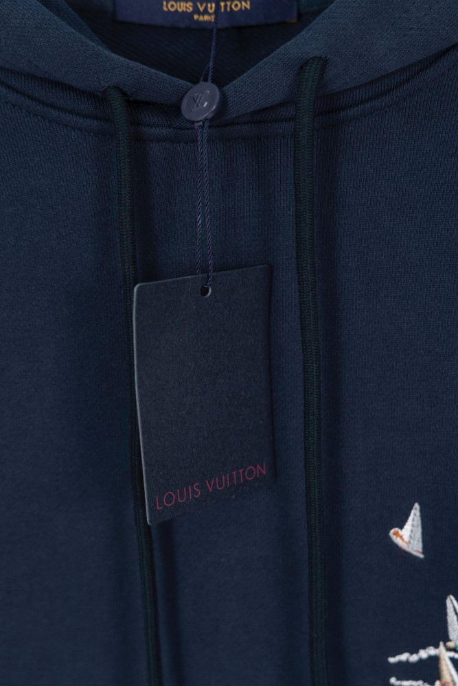 超奇跡の入荷☆ ルイヴィトン コピー  Louis Vuitton LV帆船刺繍連帽衛衣