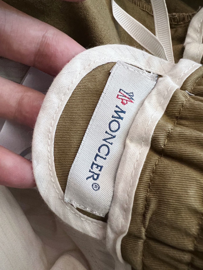 日本未入荷 モンクレール 偽物通販 25SS 秋土色長ズボン男性ロゴシート布引き紐カジュアル長ズボン
