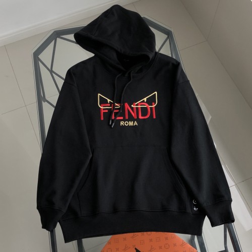 稀少 フェンディ 激安通販 の25 ss秋冬立体悪魔刺繍目丸首衛衣