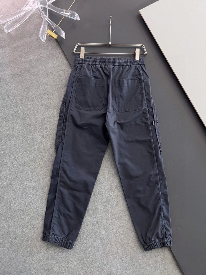 【限定】 モンクレール n級品 25SS 秋土色長ズボン男性ロゴシート布引き紐カジュアル長ズボン