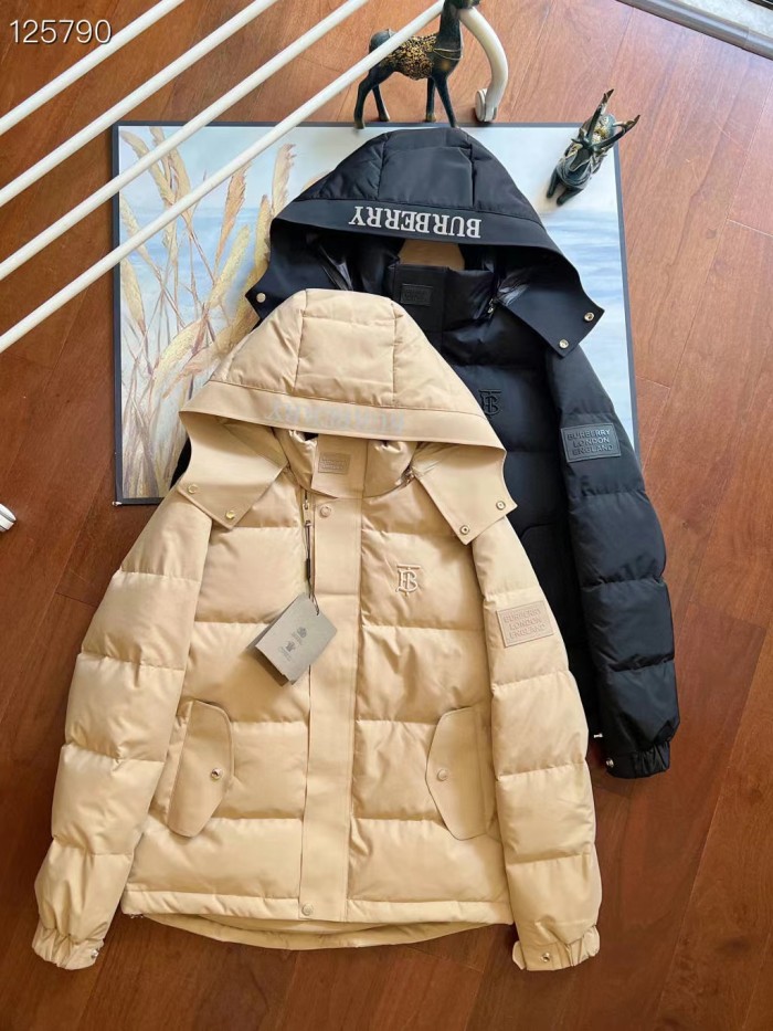 日本未入荷 バーバリー 激安偽物 のメンズ防風防水は帽子まで反射してガチョウのダウンジャケット2色