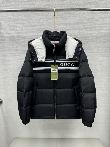 入手困難 グッチ コピー の25 ss 秋冬 のファッションダブルG衝突カラーのジョイントバンドダウンジャケット