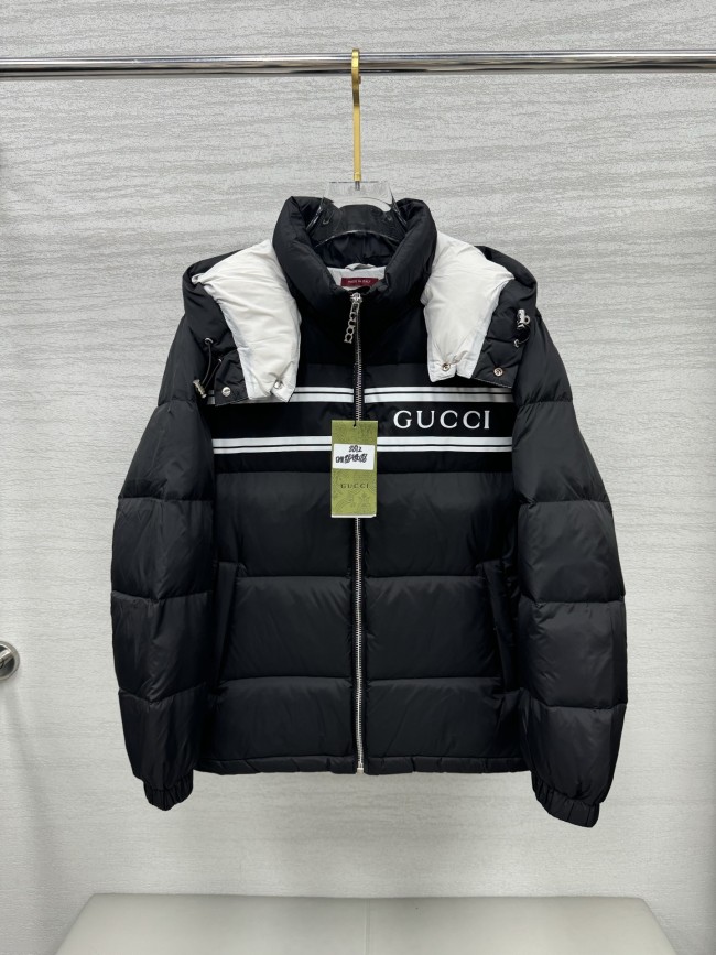 入手困難 グッチ コピー の25 ss 秋冬 のファッションダブルG衝突カラーのジョイントバンドダウンジャケット