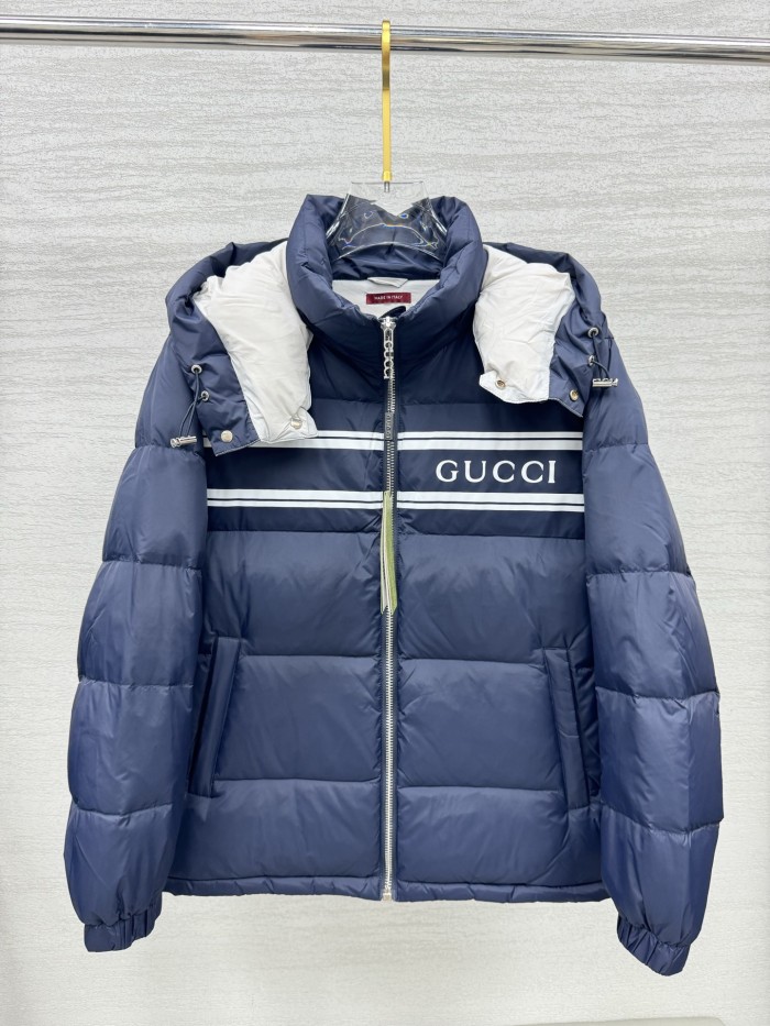 超話題! グッチ スーパーコピー の25 ss 秋冬 のファッションダブルG衝突カラーのジョイントバンドダウンジャケット