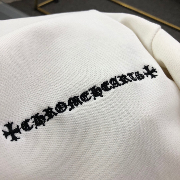 追跡付 クロムハーツ 激安偽物 の ロゴを刺繍したラウンドネックの衛衣
