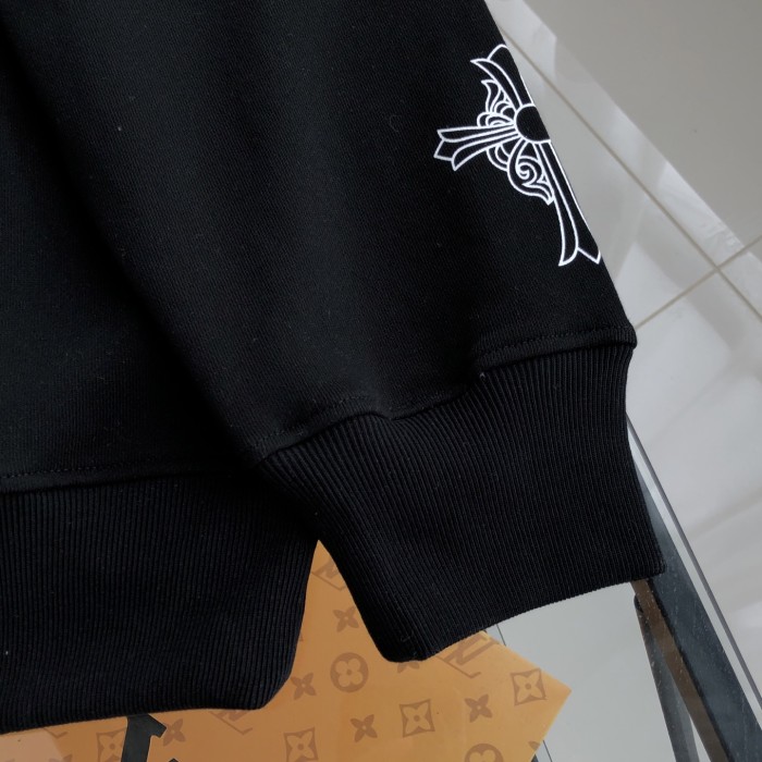日本未入荷 クロムハーツ スーパーコピー の プリントロゴラウンドネックパーカー