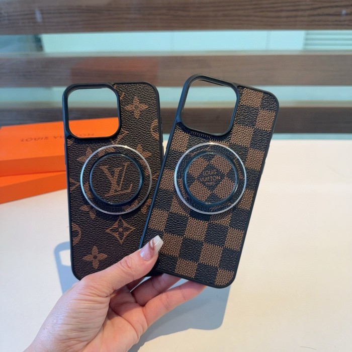 【話題商品！】 ルイヴィトン コピーおすすめ のLv経典老花携帯ケース強磁性吸引➕ロゴスタンド付き携帯ケース