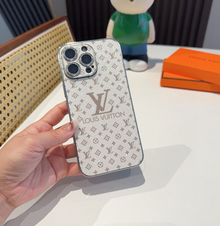 【限定】 ルイヴィトン n級品 のLV携帯ケースメッキサイドフラッシュパウダーレンズフィルム全ケース